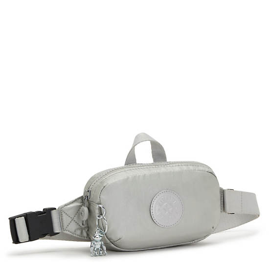 Kipling Alys Metallic Midjeväska Silver | SE 2214ZU